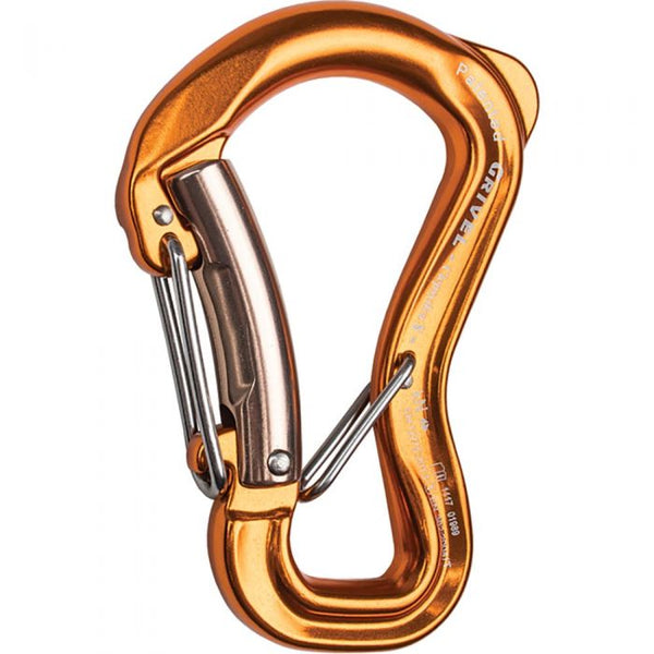 Grivel Tau Wire Lock Gold Carabiner