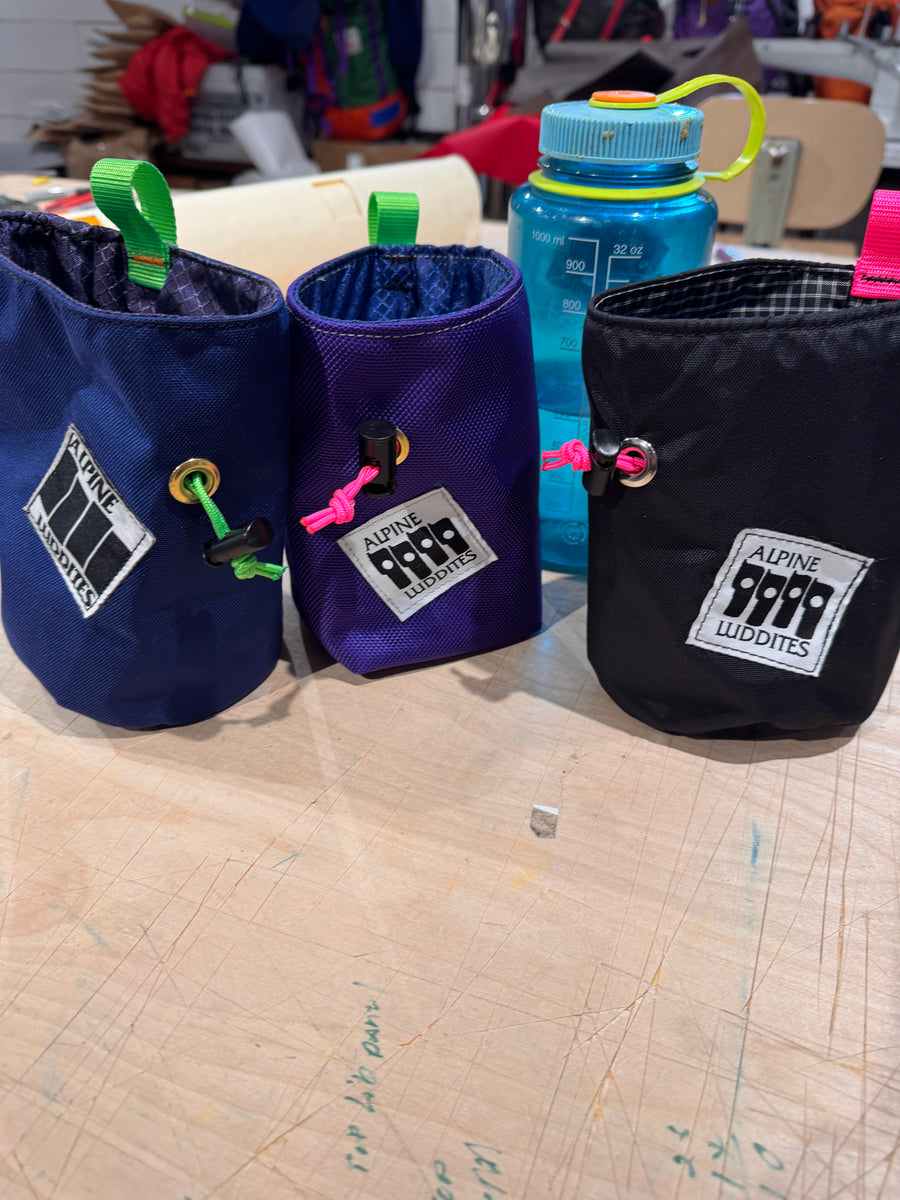 Chalk bag pre production samples