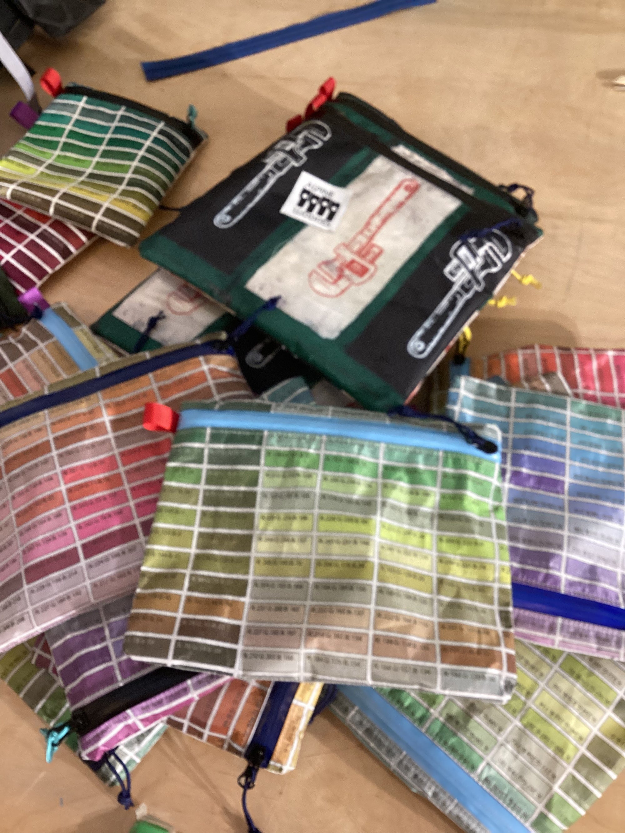 Pantone zip bags - Alpine Luddites