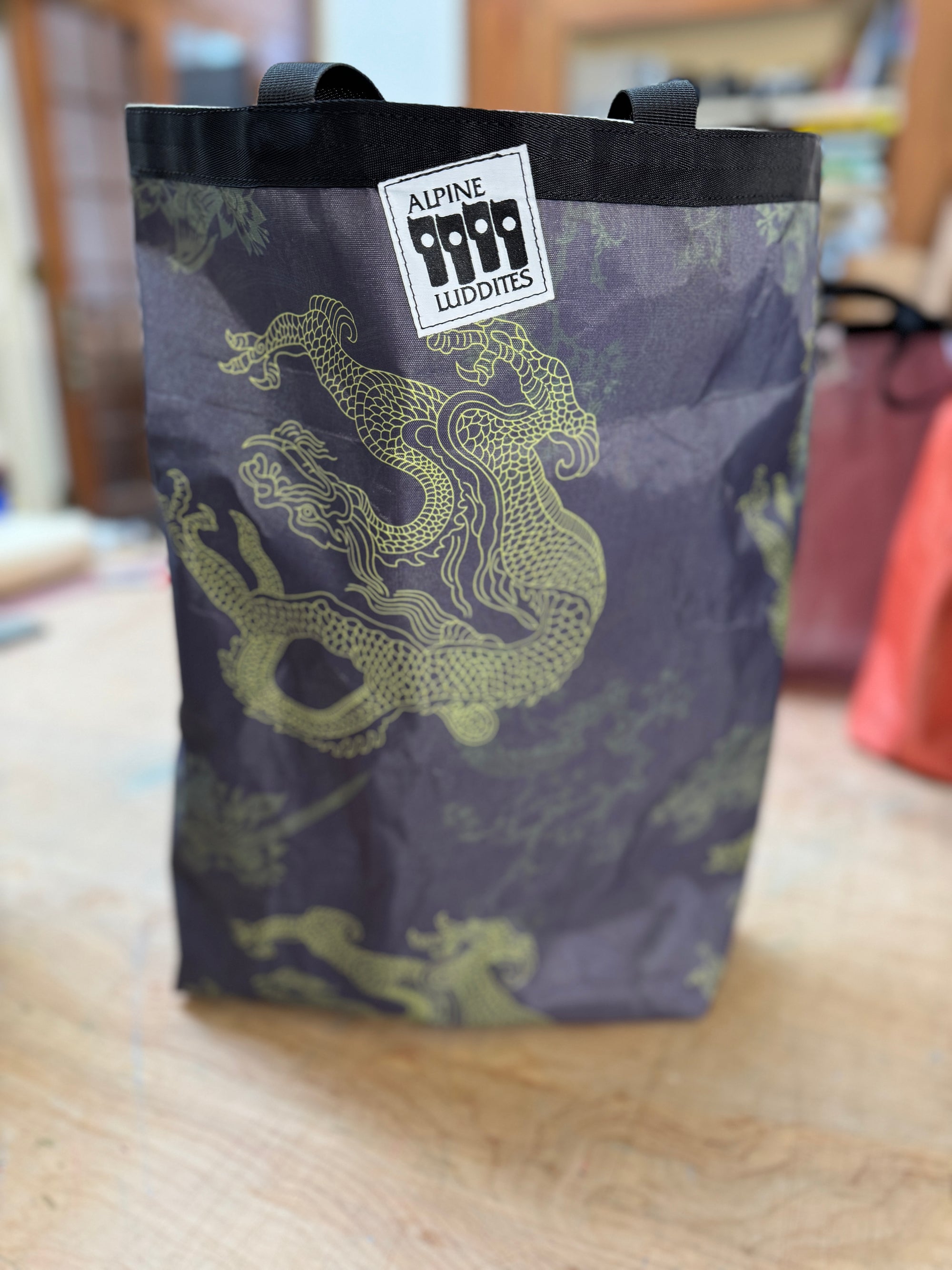 dyneema dragon tote bag