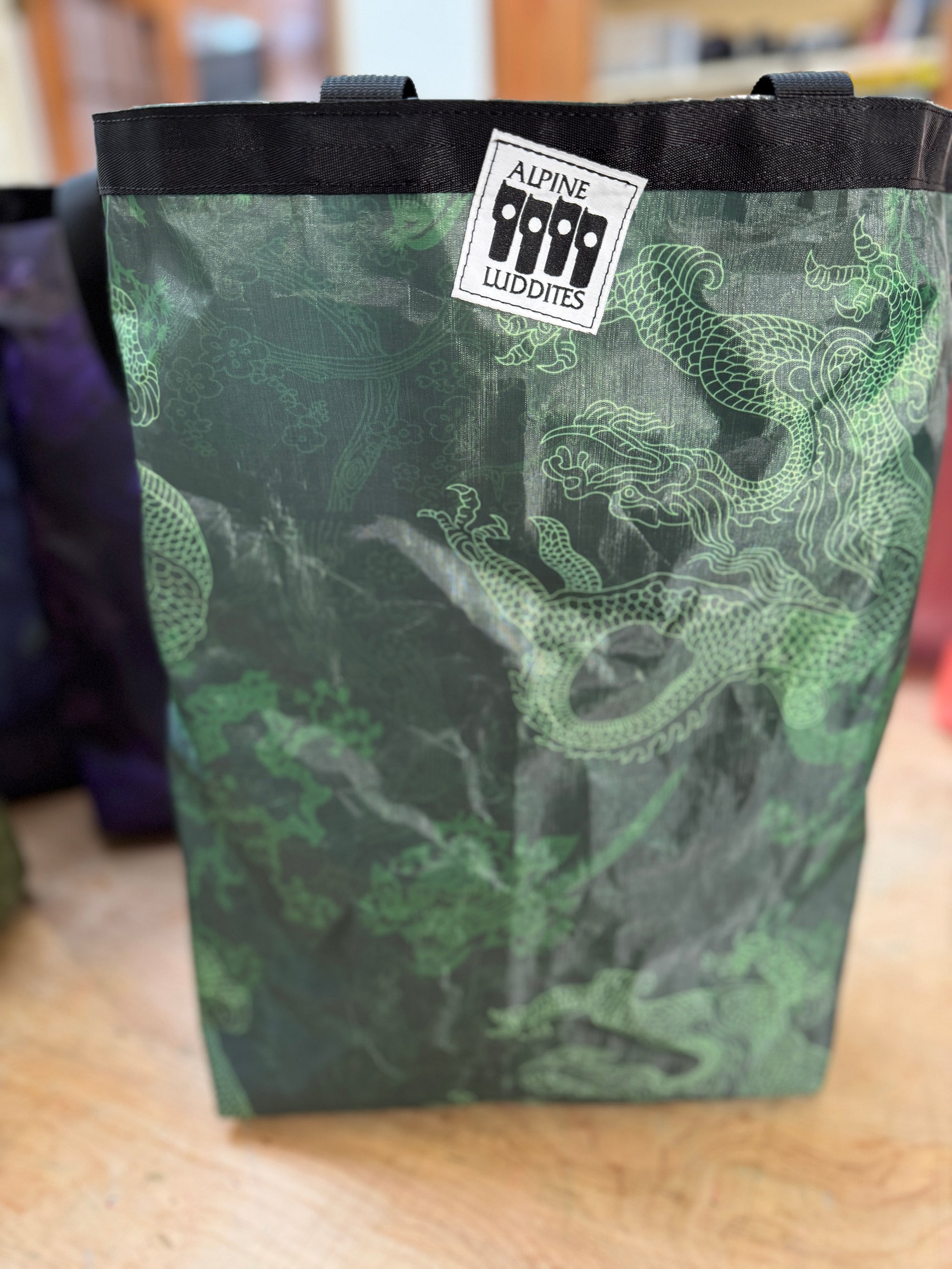 dyneema dragon tote bag