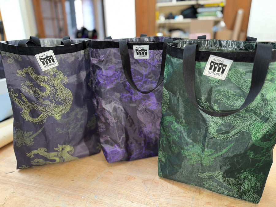 dyneema dragon tote bag