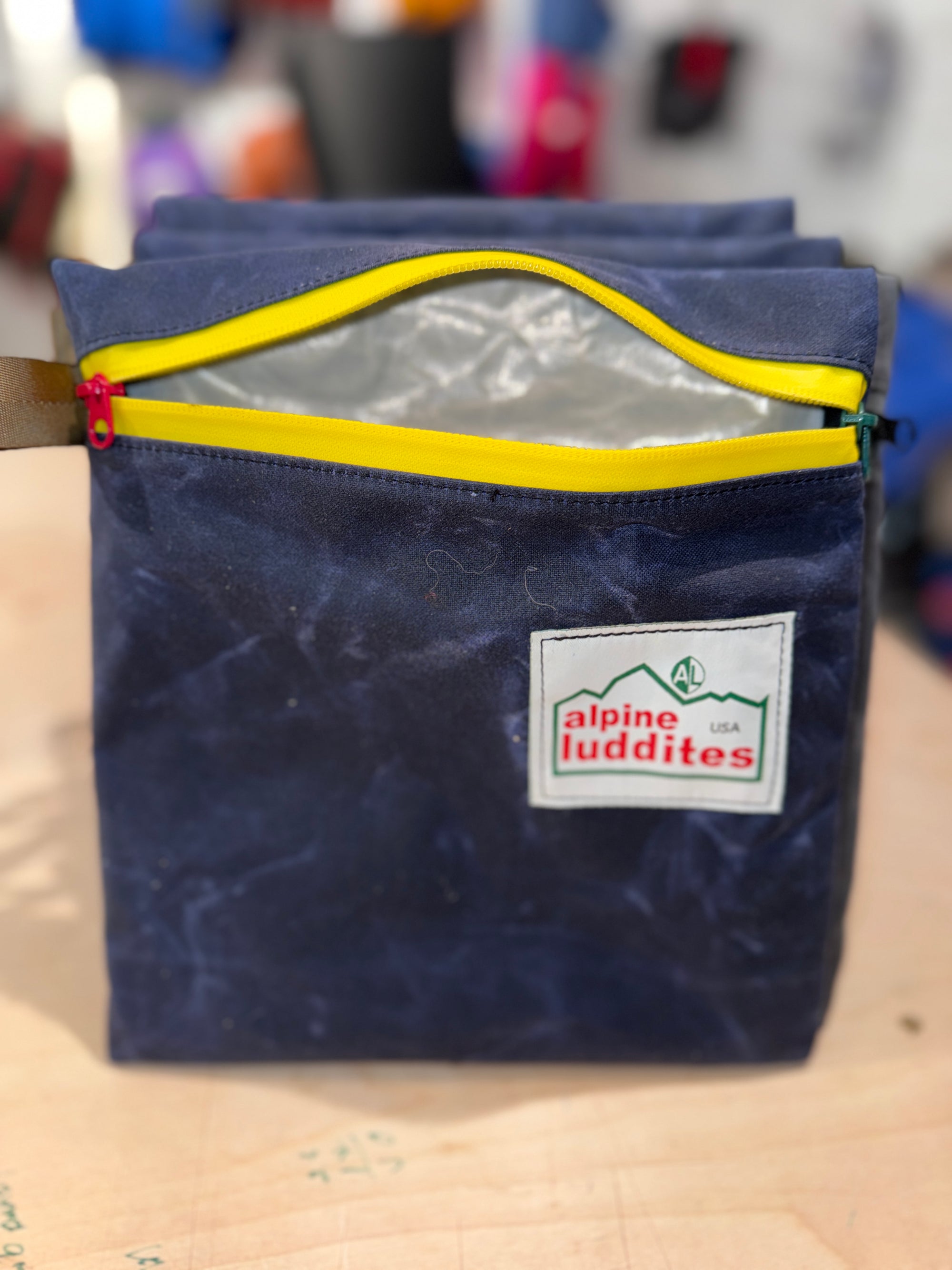 waxed canvas zip bags