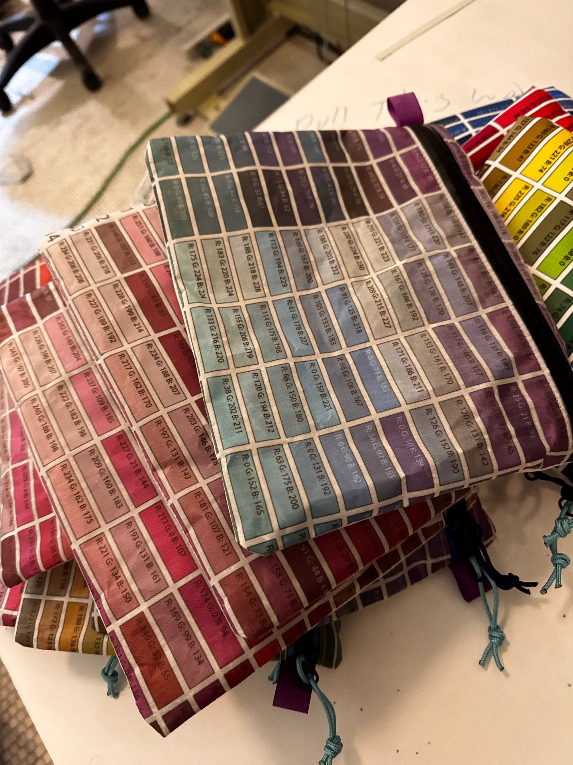 Pantone zip bags - Alpine Luddites