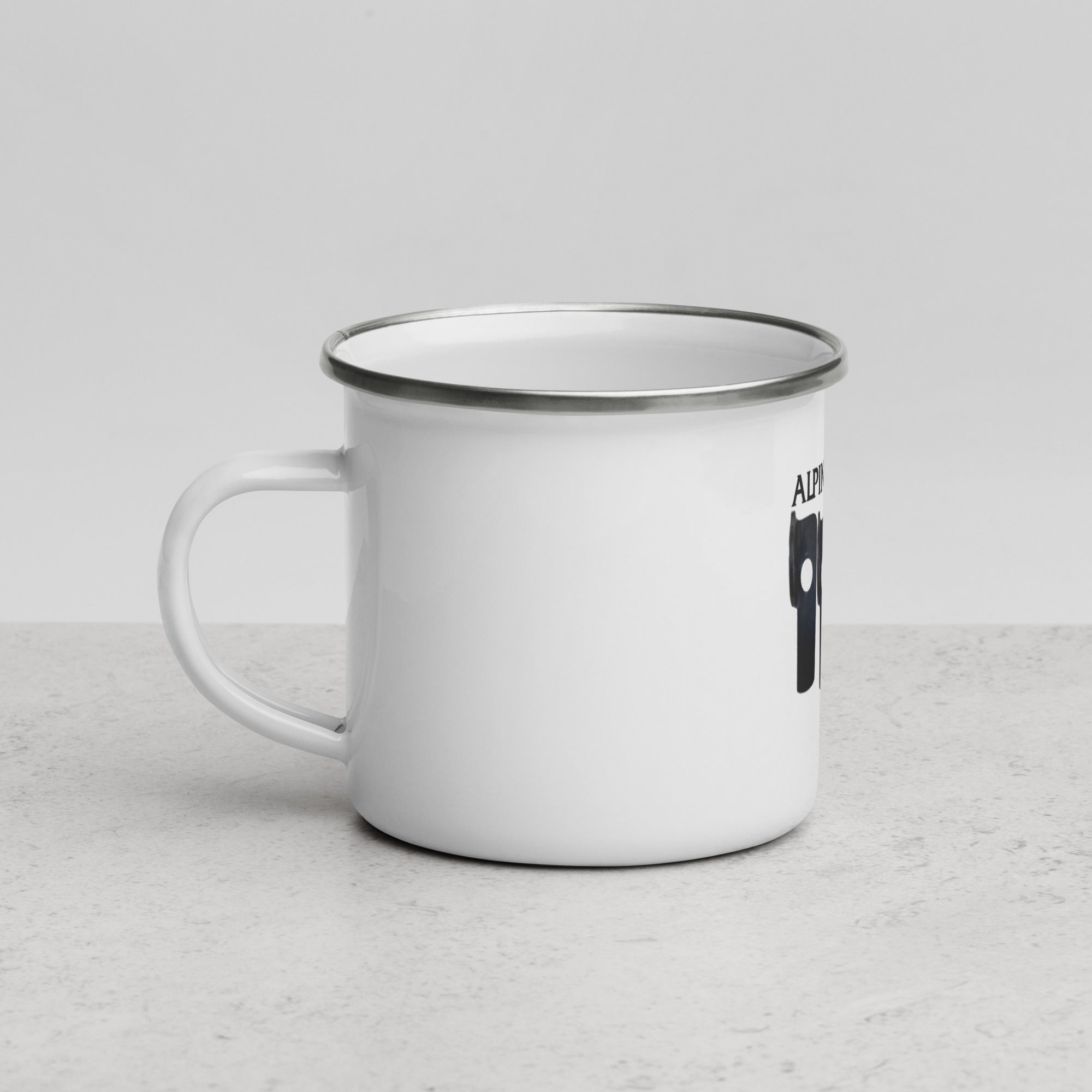 cease and desist Enamel Mug - Alpine Luddites